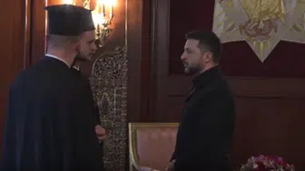 Ukrayna Devlet Başkanı Zelensky, Fener Rum Patrikhanesi'ni ziyaret etti