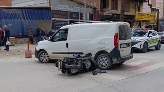 Bursa İnegöl'de kaza : Motosiklet sürücüsü yaralandı