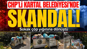 CHP'li Kartal Belediyesi'nde skandal : Sokak çöp yığınına dönüştü