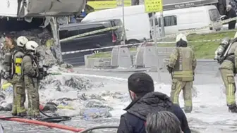 Fatih’te çöp kamyonunda patlama!