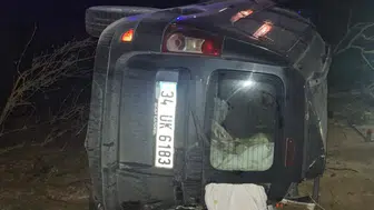 Balya-Gönen yolunda trafik kazası : 2 kişi yaralandı