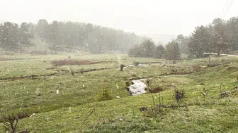 Bolu'da sıcaklıklar düştü, nisan ayında kar yağdı