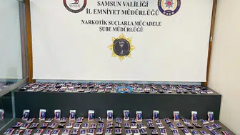 Samsun’da uyuşturucu operasyonu : Binlerce hap ele deçirildi