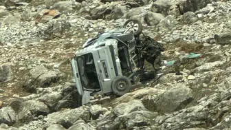 Bitlis Hizan'da feci kaza : Genç sürücü Ramazan Gögercin hayatını kaybetti