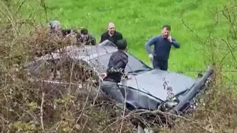 Giresun’dan Sinop’a gelen aile kaza yaptı : 5 kişi yaralandı