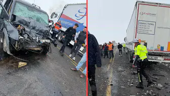 Artvin'de sisli havada yapılan hatalı sollama kazaya neden oldu : 2 yaralı