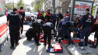 Malatya'da yunus timleri kaza yaptı