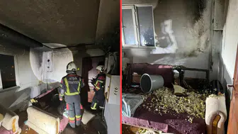 Aydın'da iki katlı ev alevlere teslim oldu