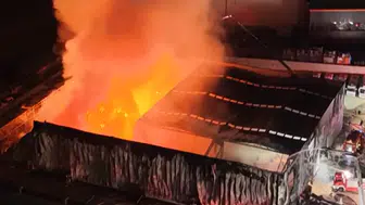 Ankara Sincan'da medikal fabrikasında yangın : 5 saatte söndürüldü