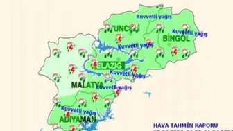 Meteoroloji uyardı : 4 ile kuvvetli yağış geliyor