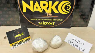 Mardin Midyat'ta uyuşturucu operasyonu : 3 kilo uyuşturucu madde ele geçirildi