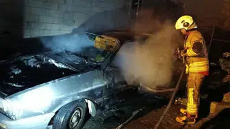 Hatay Dörtyol'da otomobil yangını : Maddi hasar oluştu