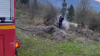 Kastamonu'da ormanlık alanda yangın çıktı