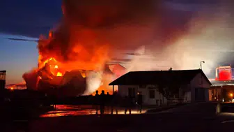 Edirne'de kereste fabrikasında yangın çıktı