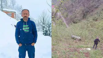 Giresun'da feci kaza : Fındık bahçesine yuvarlanan sürücü hayatını kaybetti