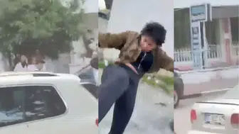 İstanbul Esenyurt'ta bir kadın eski eşini kaskla dövdü