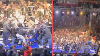 Trabzon'da bok şampiyonasında kavga