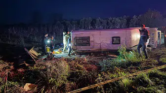 İznik'te feci kaza: 1 ölü, 12 yaralı