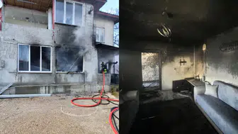 Kahramanmaraş'ta müstakil evde yangın