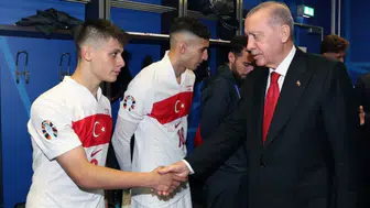 Cumhurbaşkanı Erdoğan'dan A Milli Futbol Takımı'na tebrik mesajı