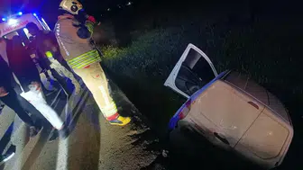 Hatay Kırıkhan'da kaza : Otomobil sürücüsü yaralandı