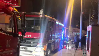 Erzurum'da metruk binada yangın çıktı