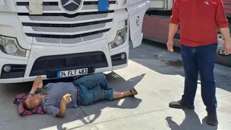 Edirne'de tırın çarptığı yaya yaralandı