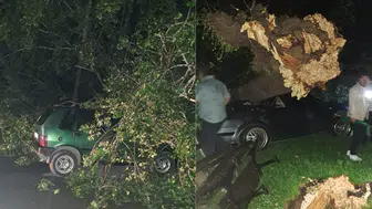 Bartın'da fırtına etkisi : Araçlarda maddi hasar oluştu