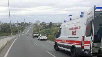 Tekirdağ'da trafik kazası : Yaya hastanelik oldu
