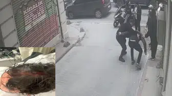 İstanbul’da kaldırımda yürüyen adamın başına cam parçaları düştü