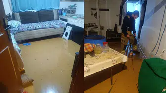 Bursa'da sağanak nedeniyle evleri su bastı