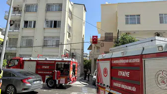 Mersin'de elektrik sobası patladı : Dairede yangın çıktı