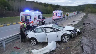 Kastamonu'da bayram tatili yolunda feci kaza