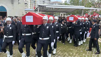 Şehit polis memuru Emrah Koç'un naaşı Van'a getirildi