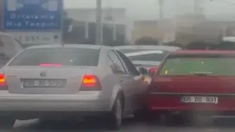 Çorum'da düğün konvoyunda tehlikeli anlar !