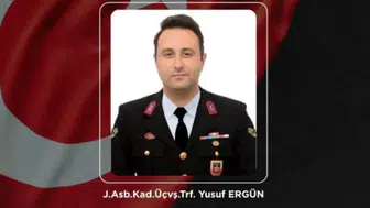 Bakan Çiftçi acı haberi duyurdu : Jandarma Astsubay Kıdemli Üstçavuş Yusuf Ergün şehit oldu