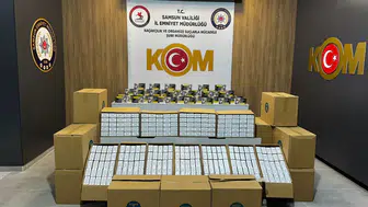 Samsun'da kaçakçılık operasyonu : 250 bin makaron ele geçirildi