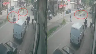 Bursa'da bisikletlinin kararsız manevrası kazaya neden oldu