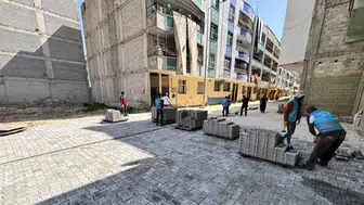 Şanlıurfa Eyyübiye'de yol çalışmaları gerçekleştirildi