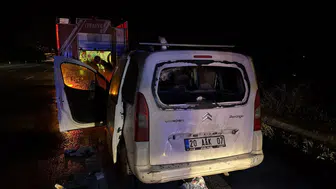Osmaniye'de seyir halindeki araç alevlere teslim oldu