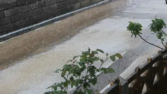 Kırklareli'de dolu etkisi : Yerler beyaza büründü