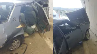 Malatya’da otomobil tünelde duvara çarptı : 3 kişi yaralandı