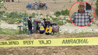 Kilis'te devrilen traktörün altında kalan yaşlı adam öldü