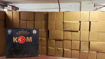 Bursa'da kaçakçılık : 3 milyon makaron ele geçirildi