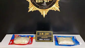Balıkesir'de cips paketlerinin içinden 2 kilo uyuşturucu çıktı