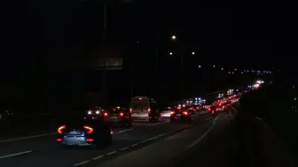 Tekirdağ-İstanbul yolunda trafik yoğunluğu
