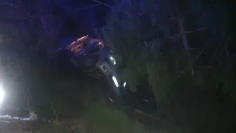 Bolu Mudurnu'da kontrolden çıkan otomobil devrildi : 1 yaralı