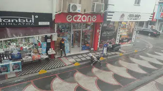 Edirne Keşan'da sağanak : Cadde ve sokaklarda sular birikti