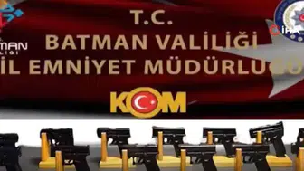 Batman'da silah operasyonu : 13 tabanca ele geçirildi, 1 kişi tutuklandı