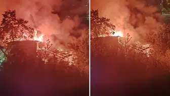 Sultanbeyli’de gece yarısı yangın